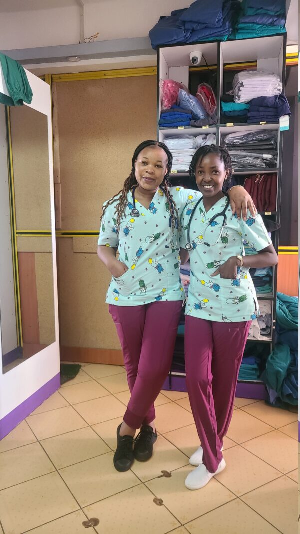 African Print Scrubs