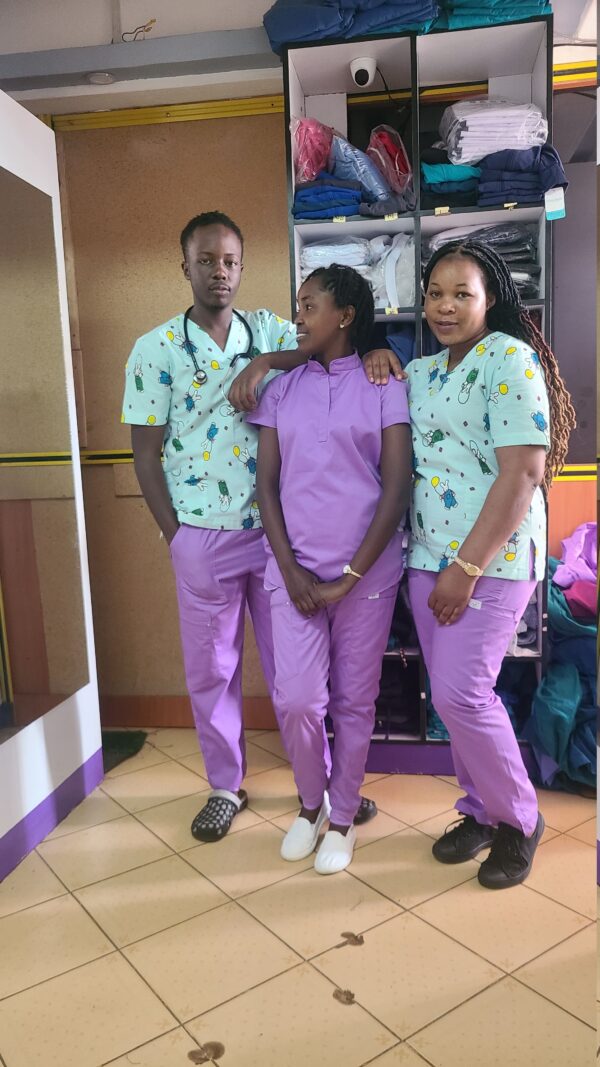 African Print Scrubs
