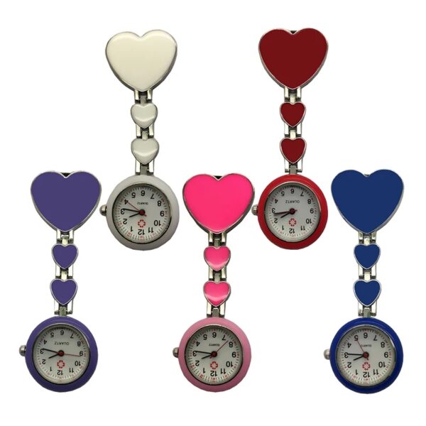 Heart Themed Fob Nurse Watches