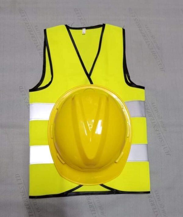 Safety Vest and Hard Hat