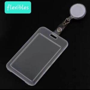 Retractable Badge Reel with a Vertical ID Card Holder.